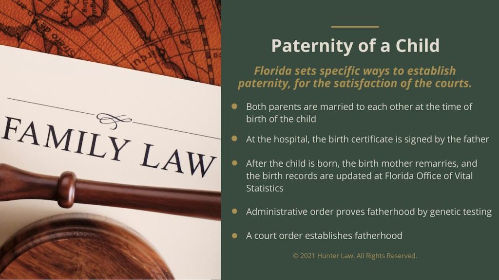 Callout 1- Family Law doc Text: Paternity of a Child