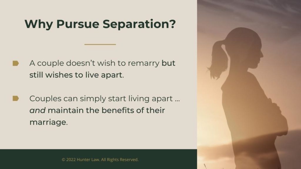 Callout 4: Female separated from marital relationship - Why pursue separation - 2 bullet points