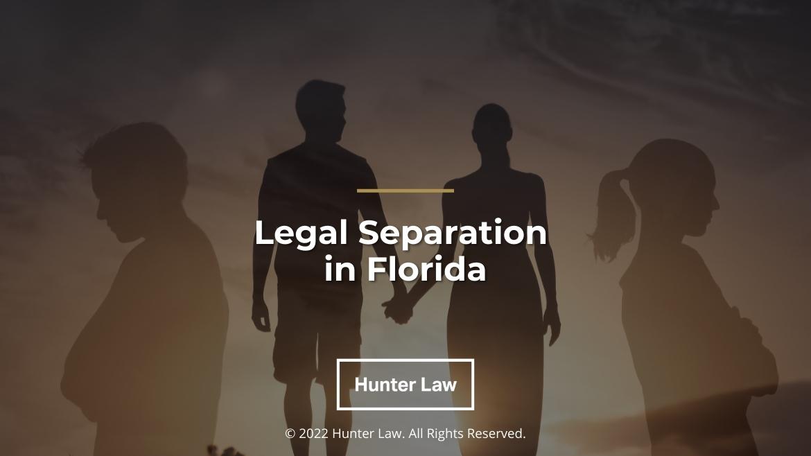 Featured: Shaded image ofCouple separating from marital relationship - Legal Separation in Florida
