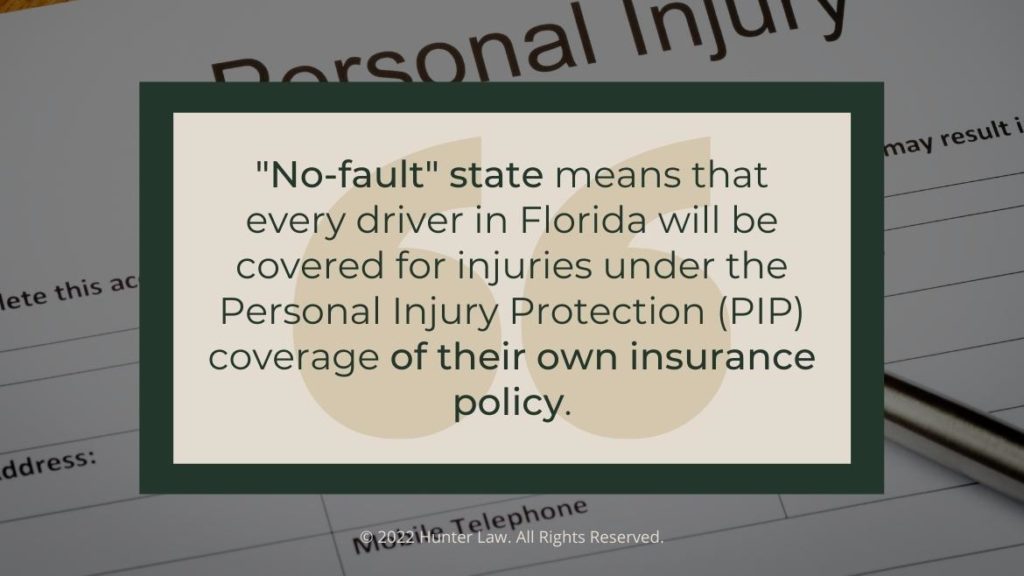 Callout 1: Personal Injury claim form - Florida No-Fault state definition