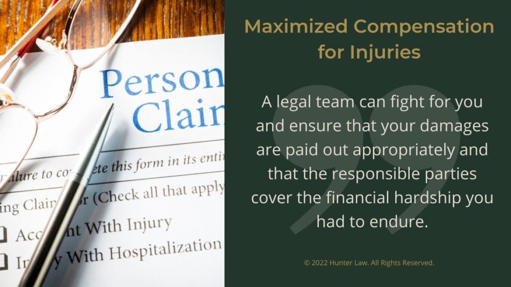 Callout 4: Maximized compensation for injuries quote from text