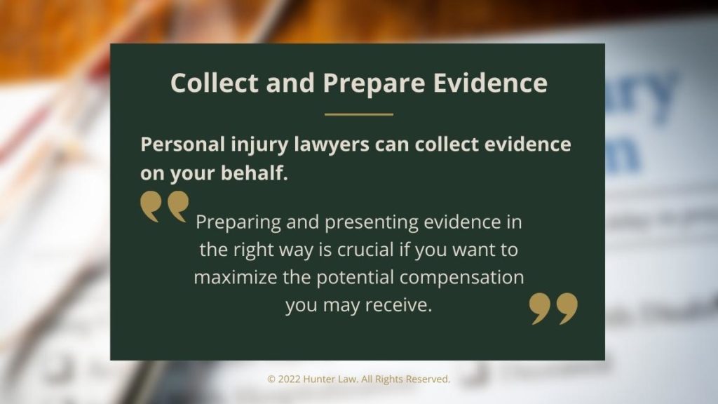 Callout 2: Collect and Prepare Evidence quote from text