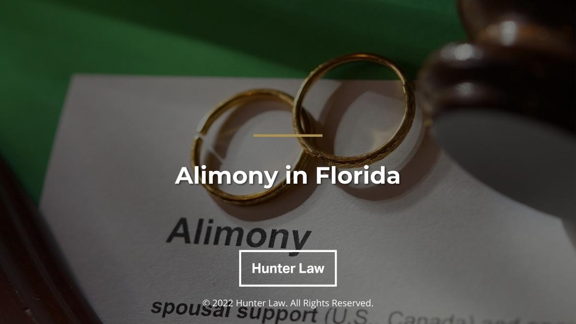 Alimony in Florida Tampa Family Law Attorneys Hunter Law