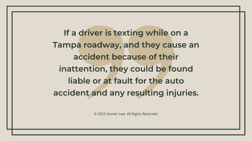 Callout 3: Quote from text about texting caused accidents