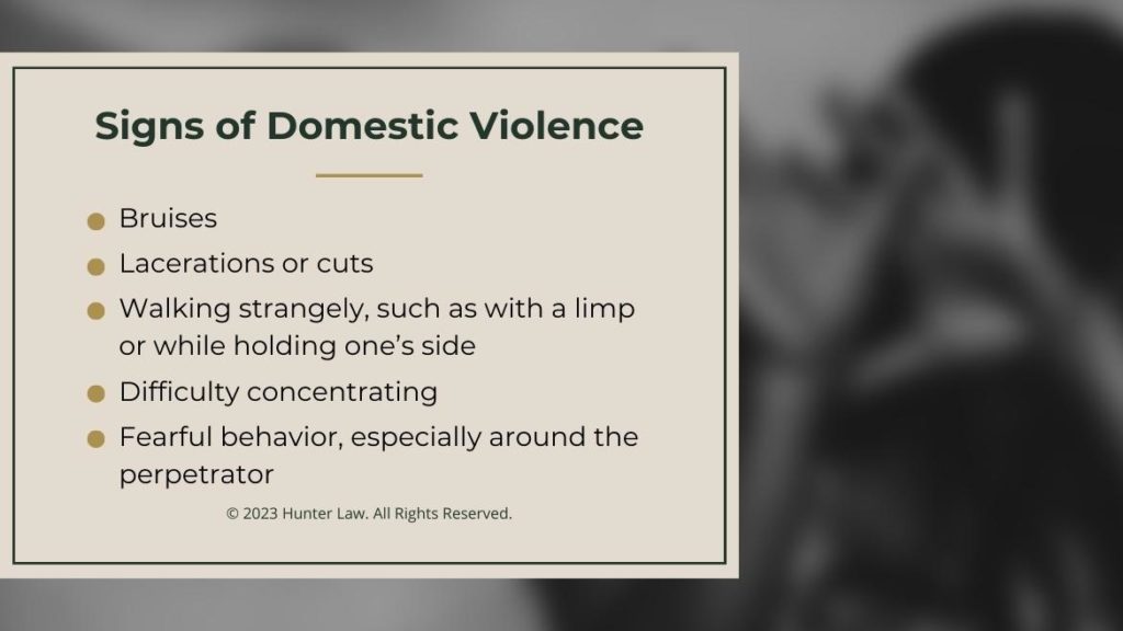 Callout 2: signs of domestic violence- five signs listed
