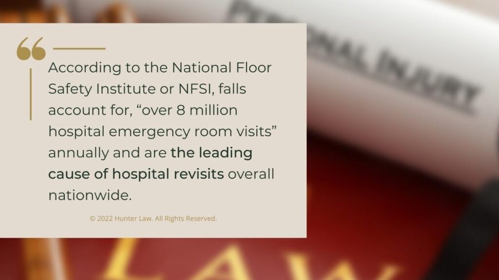 Callout 2: personal injury claim, law book- National Floor Safety Institute quote from text