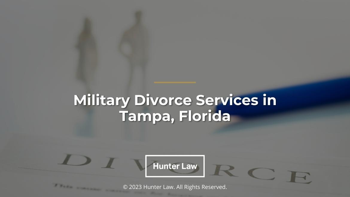 Featured: Divorce decree on white silhouette of divorcing couple- Military Divorce Services in Tampa, Florida