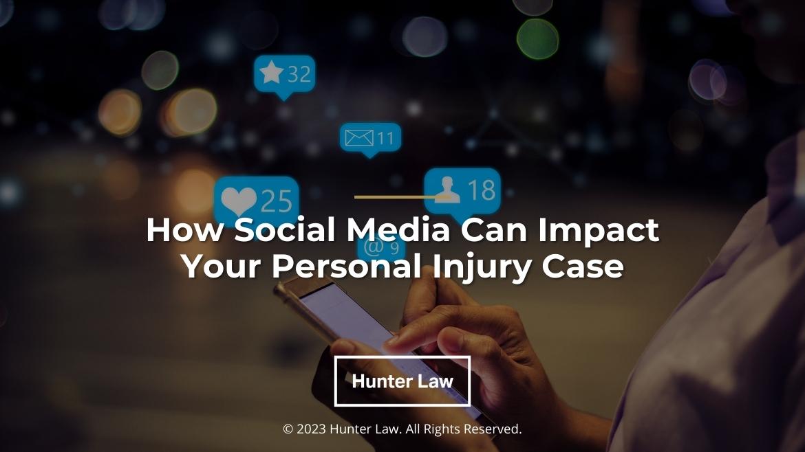 Featured: Social media concept- woman posting on smartphone- How Social media can impact your personal injury case.