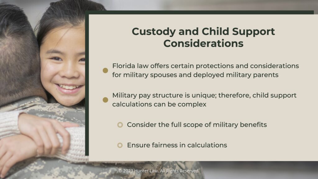 Callout 2: Military dad hugging his young daughter- Custody & child support considerations- 4 facts