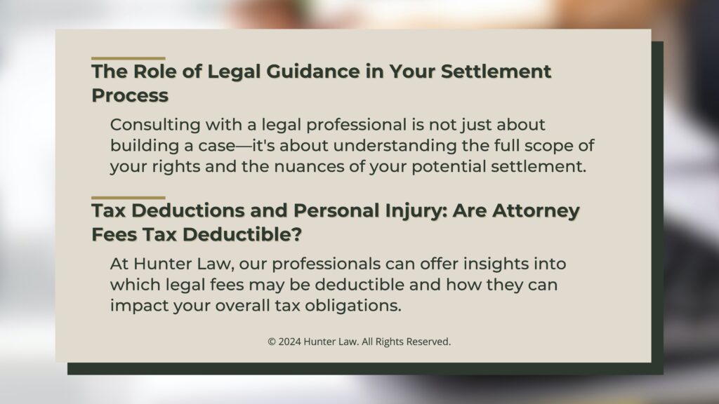 Callout 4: The role of legal guidance in the personal injury settlement process- two facts