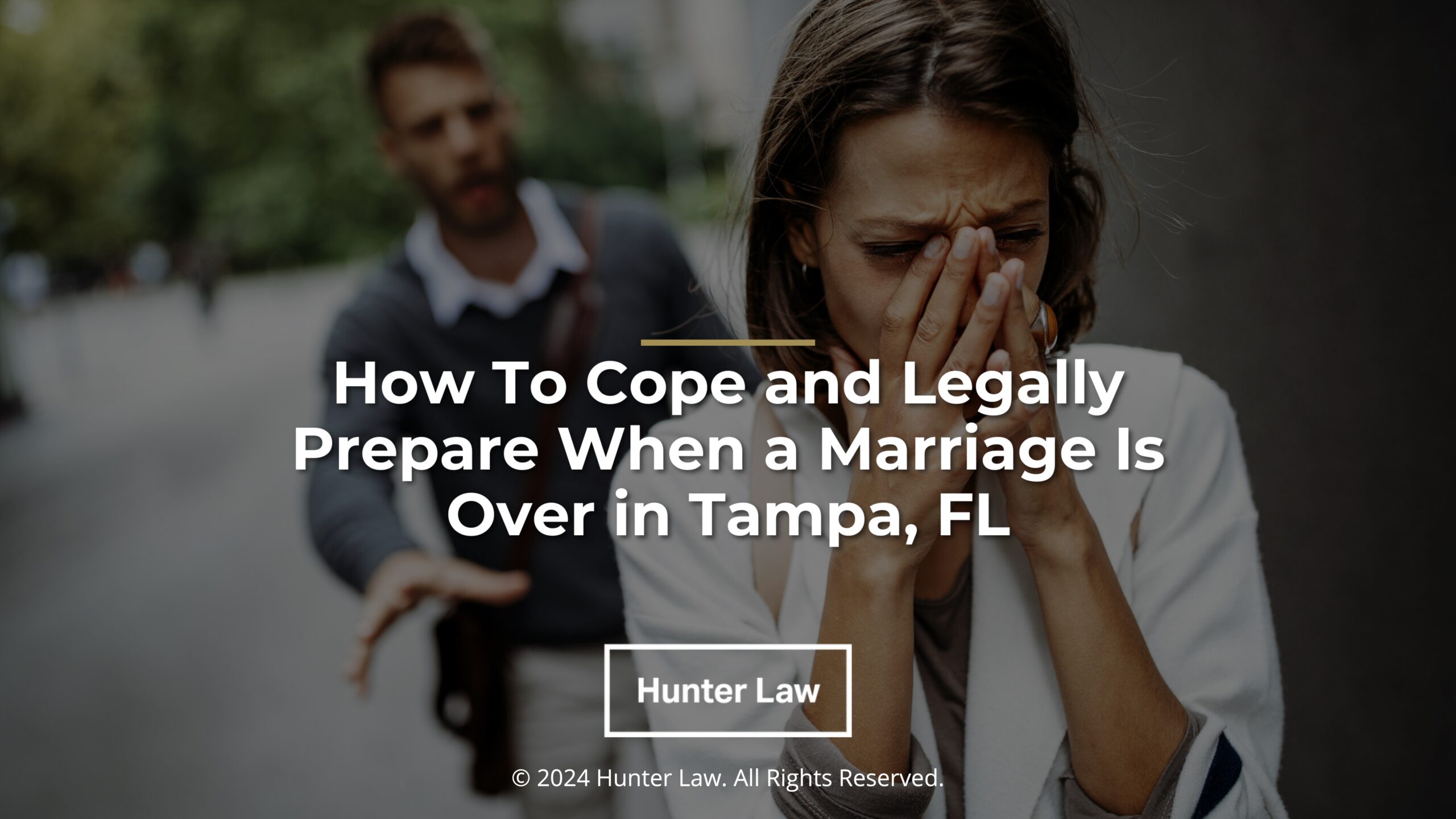 Featured: Couple breakup with woman crying- How to cope and legally prepare when a marriage is over