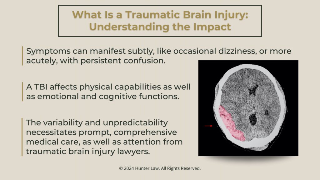 Callout 1: Brain ct scan of tbi patient- What is a traumatic brain injury- 3 facts