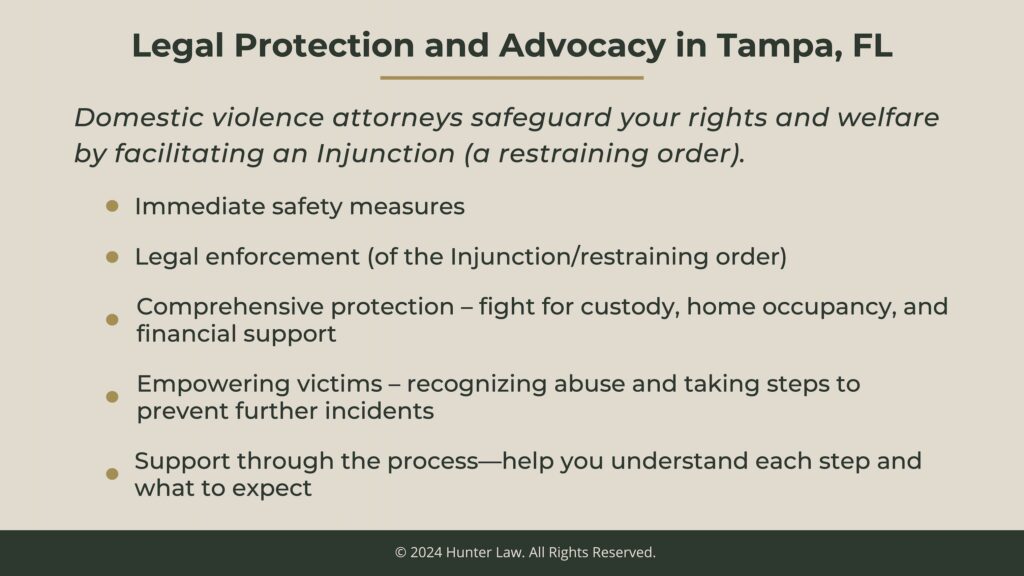 Callout 2: Legal protection and advocacy in Tampa, FL- 5 benefits having a domestic violence attorney