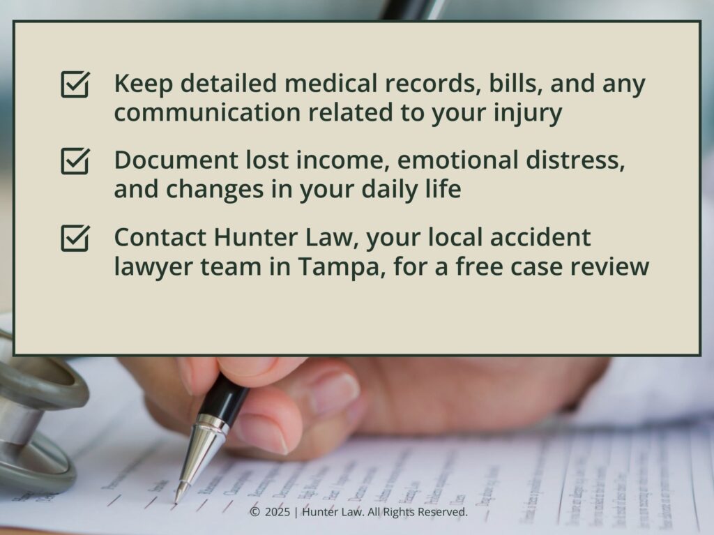 Three things to do if you suffer from a TBI in an accident.